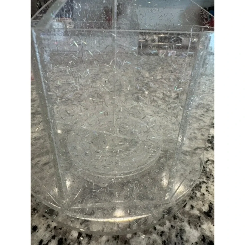 Sparkly Acrylic‎ Makeup Brush Holder Vanity Organizer Pen Cup Desk Organizer
